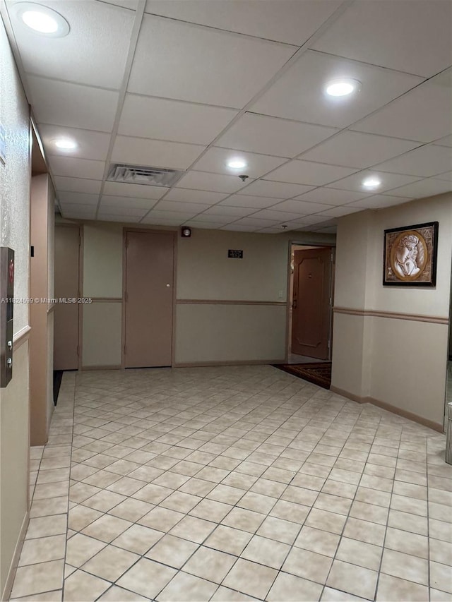 4001 Hillcrest Dr Unit 710, Hollywood, FL 33021 - unfurnished room with recessed lighting and a paneled ceiling