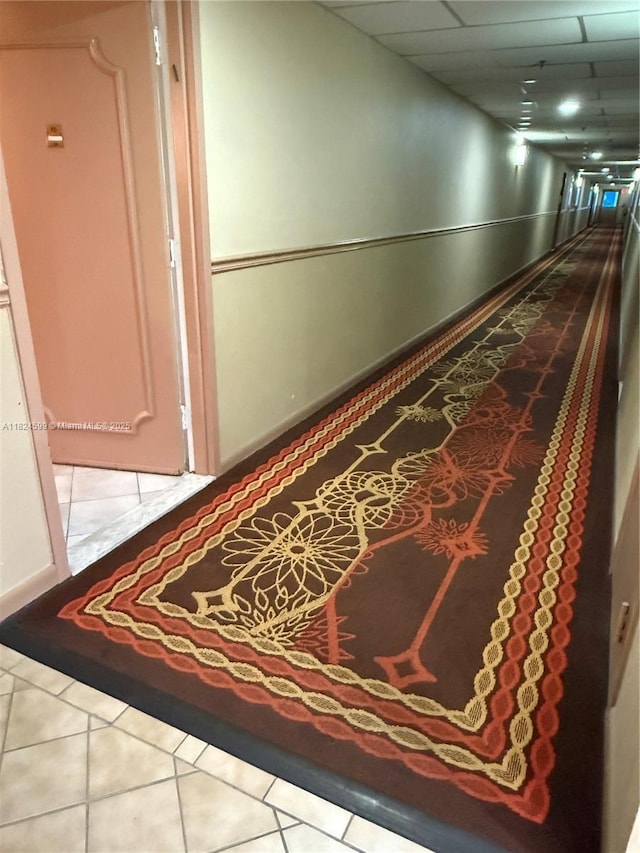 4001 Hillcrest Dr Unit 710, Hollywood, FL 33021 - hallway with tile patterned floors