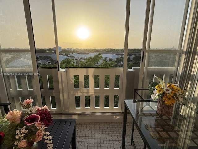 4001 Hillcrest Dr Unit 710, Hollywood, FL 33021 - view of balcony at dusk