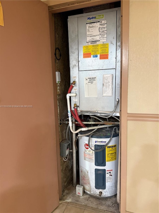 4001 Hillcrest Dr Unit 710, Hollywood, FL 33021 - utility room featuring electric water heater