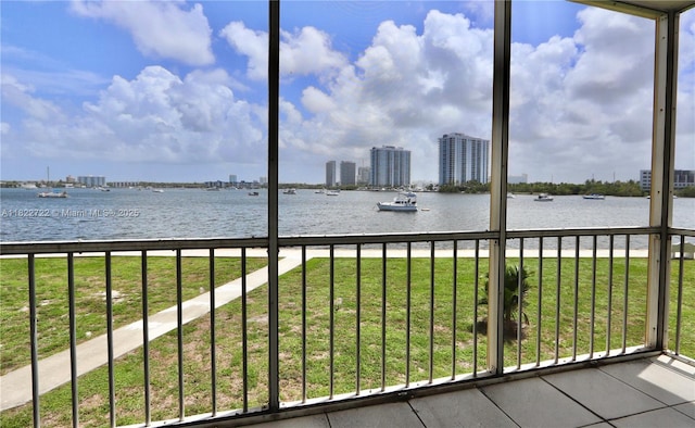 2920 Point E Dr Unit N208, Aventura, FL 33160 - water view with skyline
