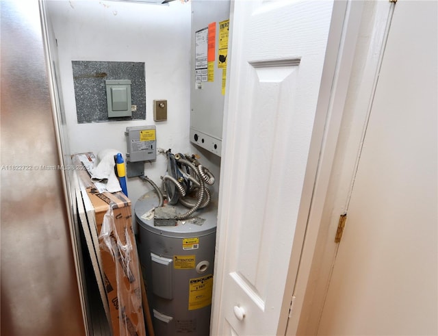 2920 Point E Dr Unit N208, Aventura, FL 33160 - utility room featuring electric water heater