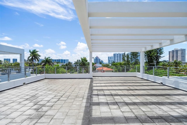 18955 Atlantic Blvd, Sunny Isles Beach, FL 33160 - patio / terrace featuring a view of city