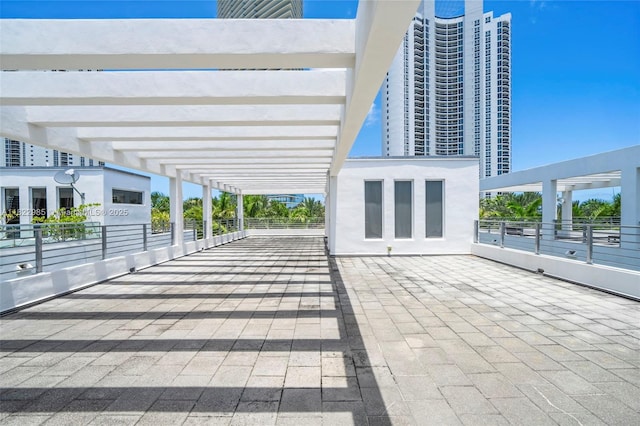 18955 Atlantic Blvd, Sunny Isles Beach, FL 33160 - view of patio with a pergola