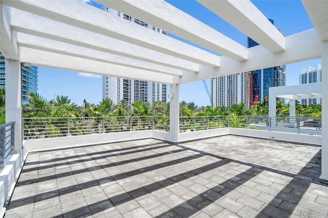 18955 Atlantic Blvd, Sunny Isles Beach, FL 33160 - view of patio with a city view