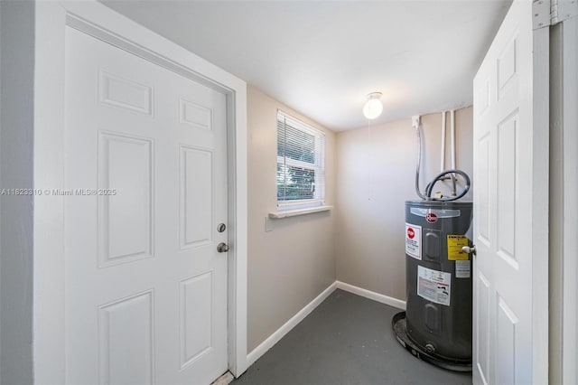 3818 Everglades Rd, Palm Beach Gardens, FL 33410 - utility room with electric water heater