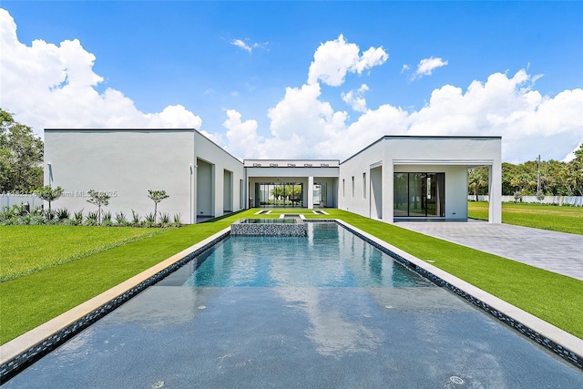 9741 SE Gomez Ave, Hobe Sound, FL 33455 - swimming pool featuring a yard