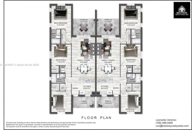 12387 SW 220th St, Miami, FL 33170 - view of property floor plan