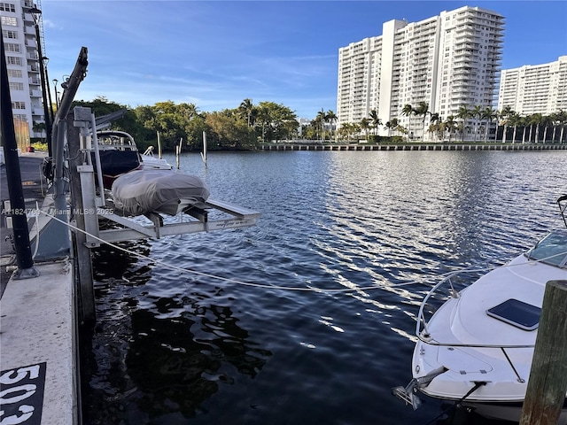 2750 NE 183rd St Unit 2103, Aventura, FL 33160 - dock featuring a water view