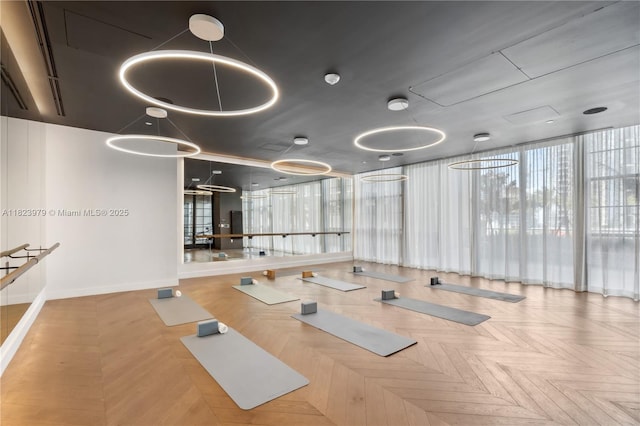 601 NE 1st Ave Unit 2703, Miami, FL 33132 - gym featuring plenty of natural light