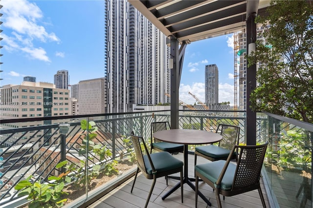 601 NE 1st Ave Unit 2703, Miami, FL 33132 - balcony featuring a view of city