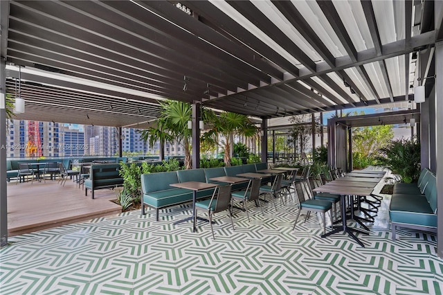 601 NE 1st Ave Unit 2703, Miami, FL 33132 - view of patio featuring outdoor lounge area and outdoor dining area