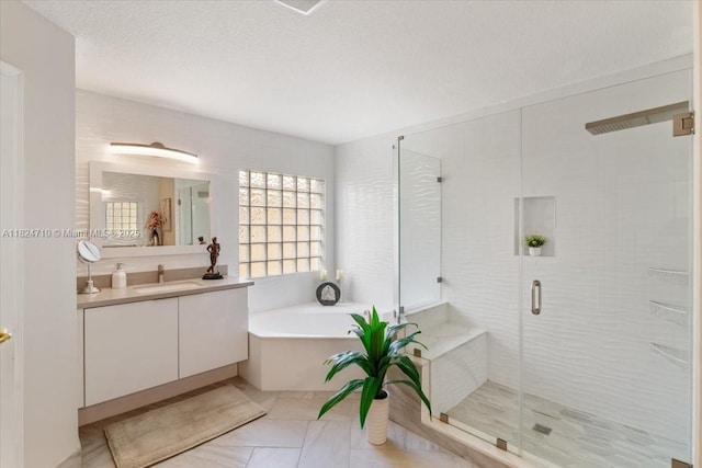 1273 SW 161st Ave, Pembroke Pines, FL 33027 - full bath featuring vanity, a bath, and a stall shower