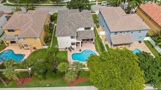 1273 SW 161st Ave, Pembroke Pines, FL 33027 - view from above of property with a pool