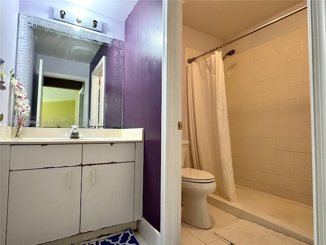 17088 NW 19th St, Pembroke Pines, FL 33028 - bathroom featuring tile patterned flooring, vanity, and a tile shower