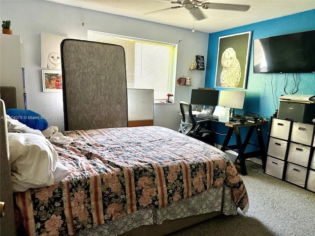 17088 NW 19th St, Pembroke Pines, FL 33028 - bedroom featuring carpet flooring and ceiling fan