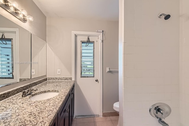 1708 NW 84th Dr, Coral Springs, FL 33071 - full bath with tile patterned floors, vanity, and a shower
