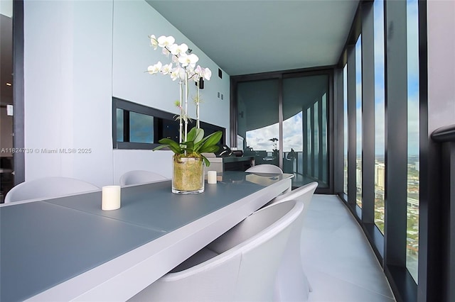 18555 Collins Ave Unit 4605, Sunny Isles Beach, FL 33160 - dining space with expansive windows