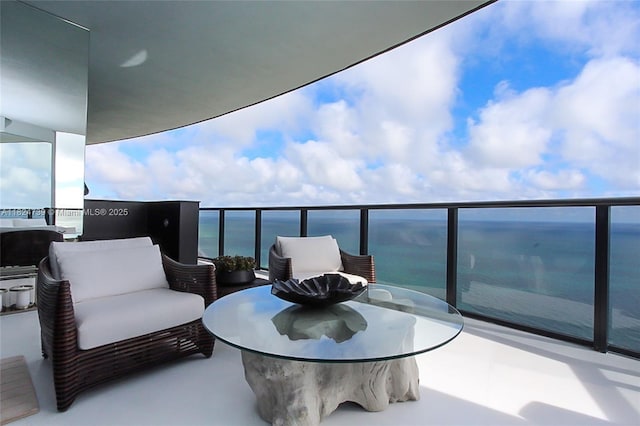18555 Collins Ave Unit 4605, Sunny Isles Beach, FL 33160 - balcony featuring a water view