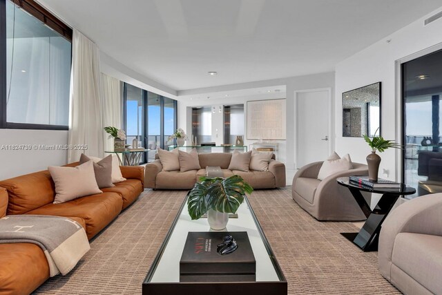 18555 Collins Ave Unit 4605, Sunny Isles Beach, FL 33160 - living area with carpet
