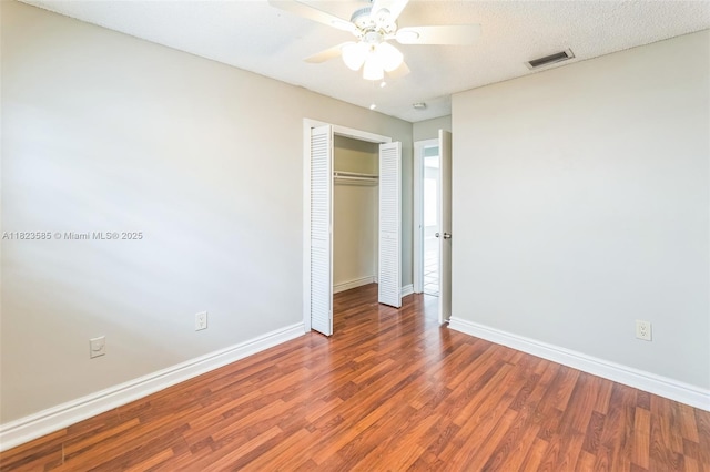 22226 SW 62nd Ave, Boca Raton, FL 33428 - unfurnished bedroom with wood finished floors, a closet, and ceiling fan