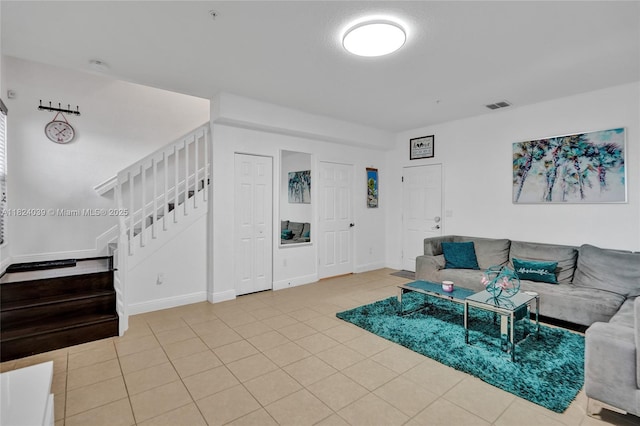 11854 SW 27th St, Miramar, FL 33025 - living room with stairs and tile patterned floors