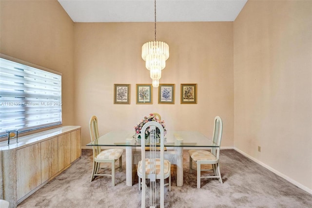 3128 Peachtree Cir, Davie, FL 33328 - dining area with light carpet and a chandelier