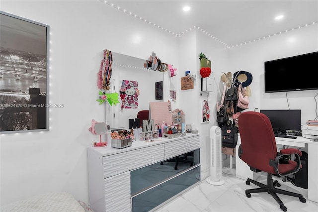 31 SW 58th Ct, Miami, FL 33144 - office with marble finish floors and recessed lighting