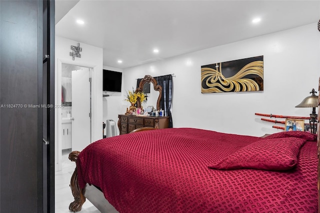 31 SW 58th Ct, Miami, FL 33144 - bedroom with recessed lighting and connected bathroom