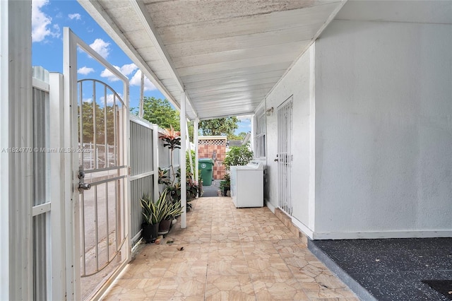 31 SW 58th Ct, Miami, FL 33144 - view of patio featuring washer / clothes dryer