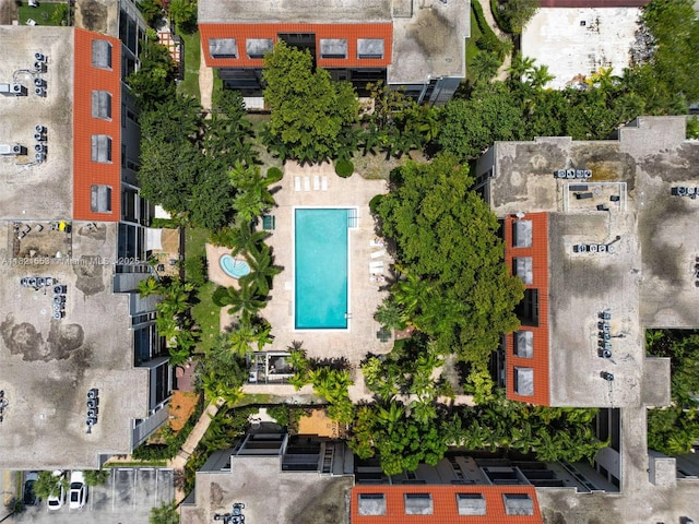 6900 N Kendall Dr Unit A303, Pinecrest, FL 33156 - bird's eye view of a pool
