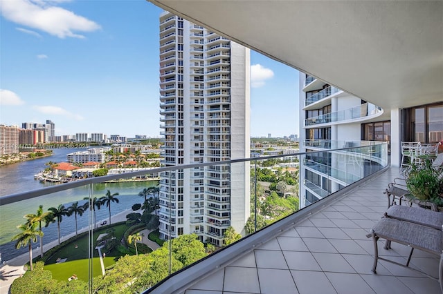 2800 Island Blvd Unit 1505, Aventura, FL 33160 - balcony featuring a water view and a view of city