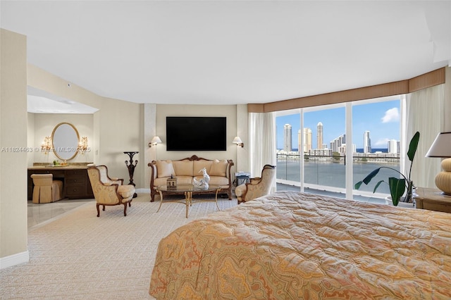 2800 Island Blvd Unit 1505, Aventura, FL 33160 - bedroom with access to exterior and carpet floors