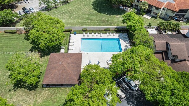 10091 SW 137th Pl, Miami, FL 33186 - drone / aerial view of a pool area