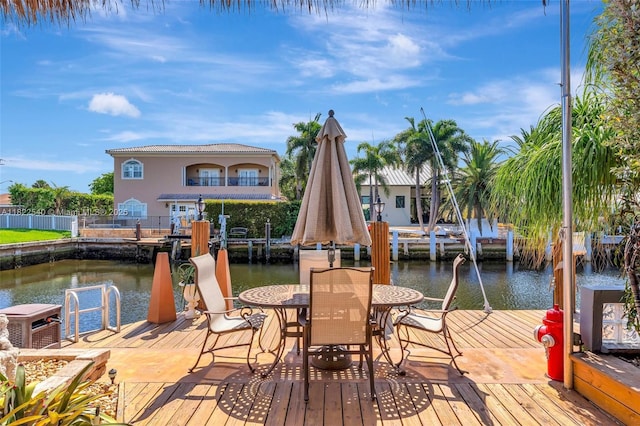 501 SE 7th Ave, Pompano Beach, FL 33060 - dock area with a water view
