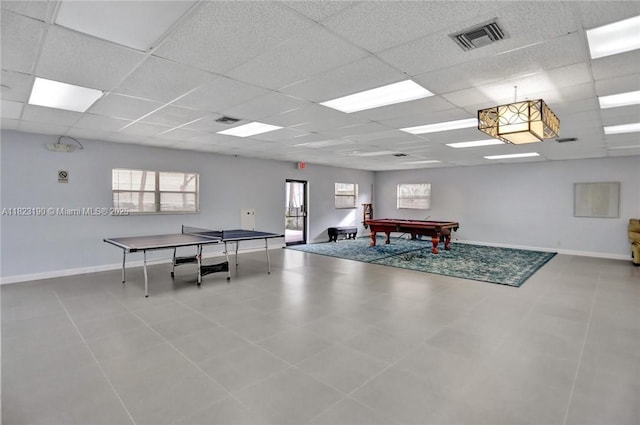 6500 Cypress Rd Unit 410, Plantation, FL 33317 - playroom with a paneled ceiling and billiards