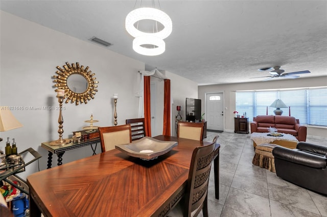 6701 NW 6th St, Margate, FL 33063 - dining space with a ceiling fan and light tile patterned floors