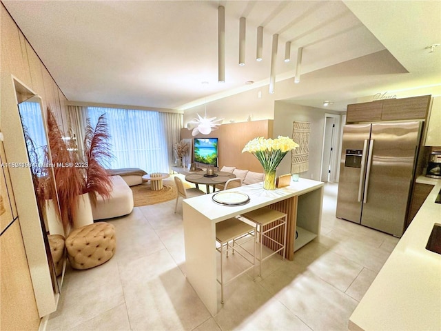 1010 SW 2nd Ave Unit 601, Miami, FL 33130 - living room featuring light tile patterned floors