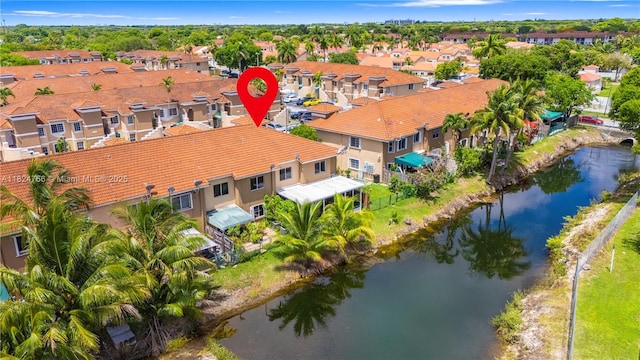 6445 SW 130th Pl Unit 612, Miami, FL 33183 - aerial perspective of suburban area with a large body of water