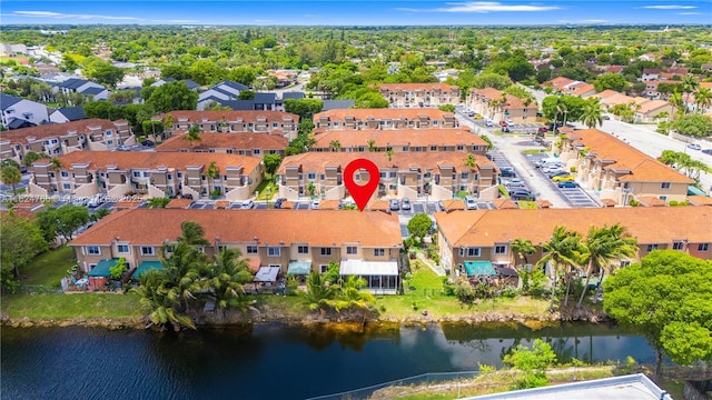 6445 SW 130th Pl Unit 612, Miami, FL 33183 - aerial view of residential area featuring a nearby body of water