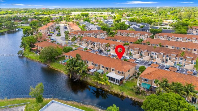 6445 SW 130th Pl Unit 612, Miami, FL 33183 - aerial perspective of suburban area with a large body of water