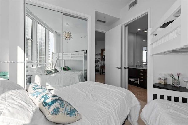18201 Collins Ave Unit 201A, Sunny Isles Beach, FL 33160 - view of tiled bedroom