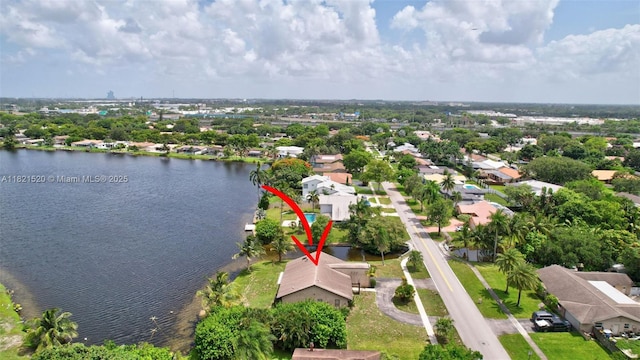 1600 SW 72nd Ave, Plantation, FL 33317 - aerial perspective of suburban area featuring a nearby body of water
