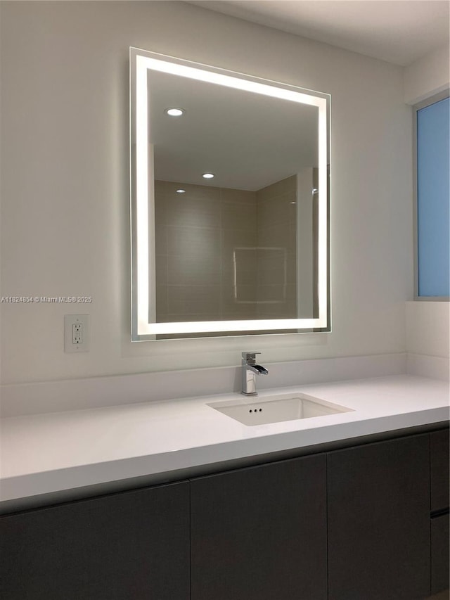 851 NE 1st Ave Unit 503, Miami, FL 33132 - full bath featuring vanity and recessed lighting
