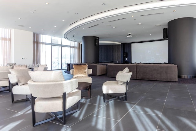 851 NE 1st Ave Unit 503, Miami, FL 33132 - community lobby with floor to ceiling windows and recessed lighting