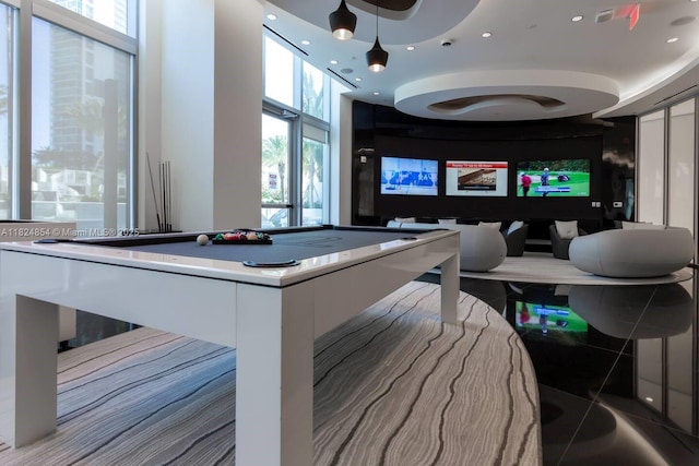851 NE 1st Ave Unit 503, Miami, FL 33132 - recreation room featuring recessed lighting