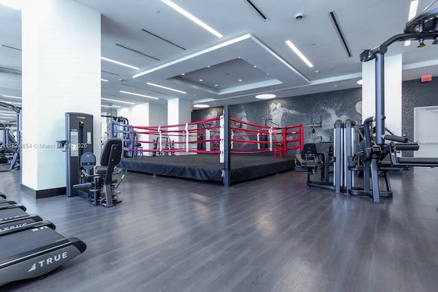 851 NE 1st Ave Unit 503, Miami, FL 33132 - gym featuring wood finished floors