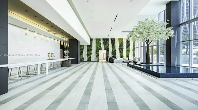 851 NE 1st Ave Unit 503, Miami, FL 33132 - community lobby with a towering ceiling