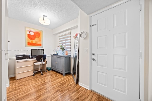 801 SW 138th Ave Unit 404E, Pembroke Pines, FL 33027 - office featuring light wood-style floors and a textured ceiling