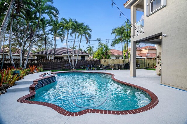 3610 SW 167th Ter, Miramar, FL 33027 - view of pool with a patio and a fenced backyard